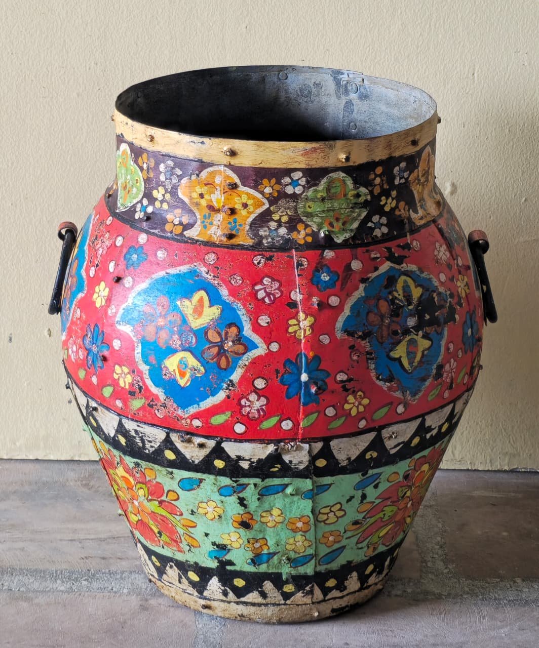 Sona Ghata — Gold-painted Iron Vessel - Image 1