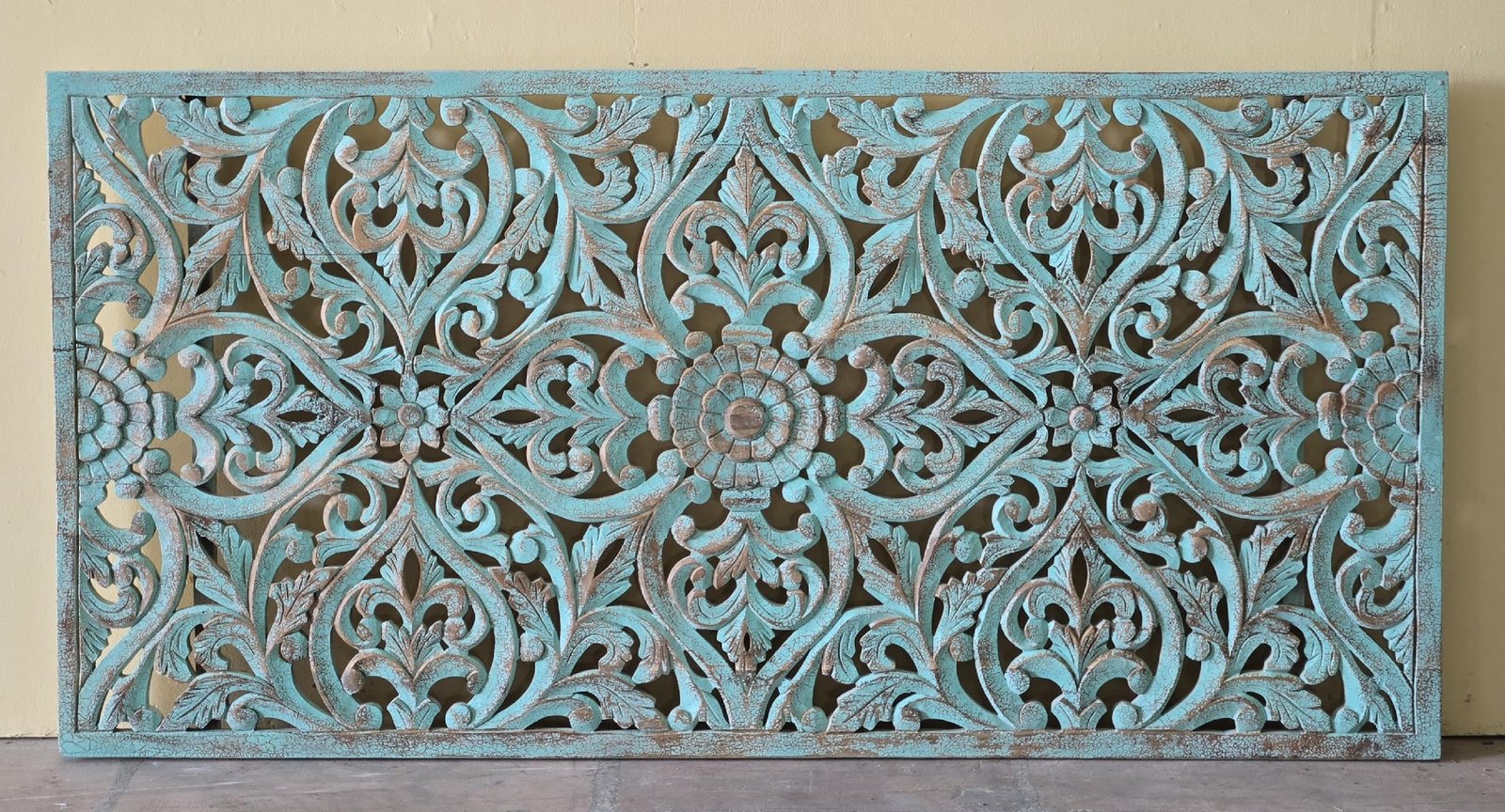 Patta Madhur — The Sweet Wooden Panel (Natural teak with carved relief) - Image 1