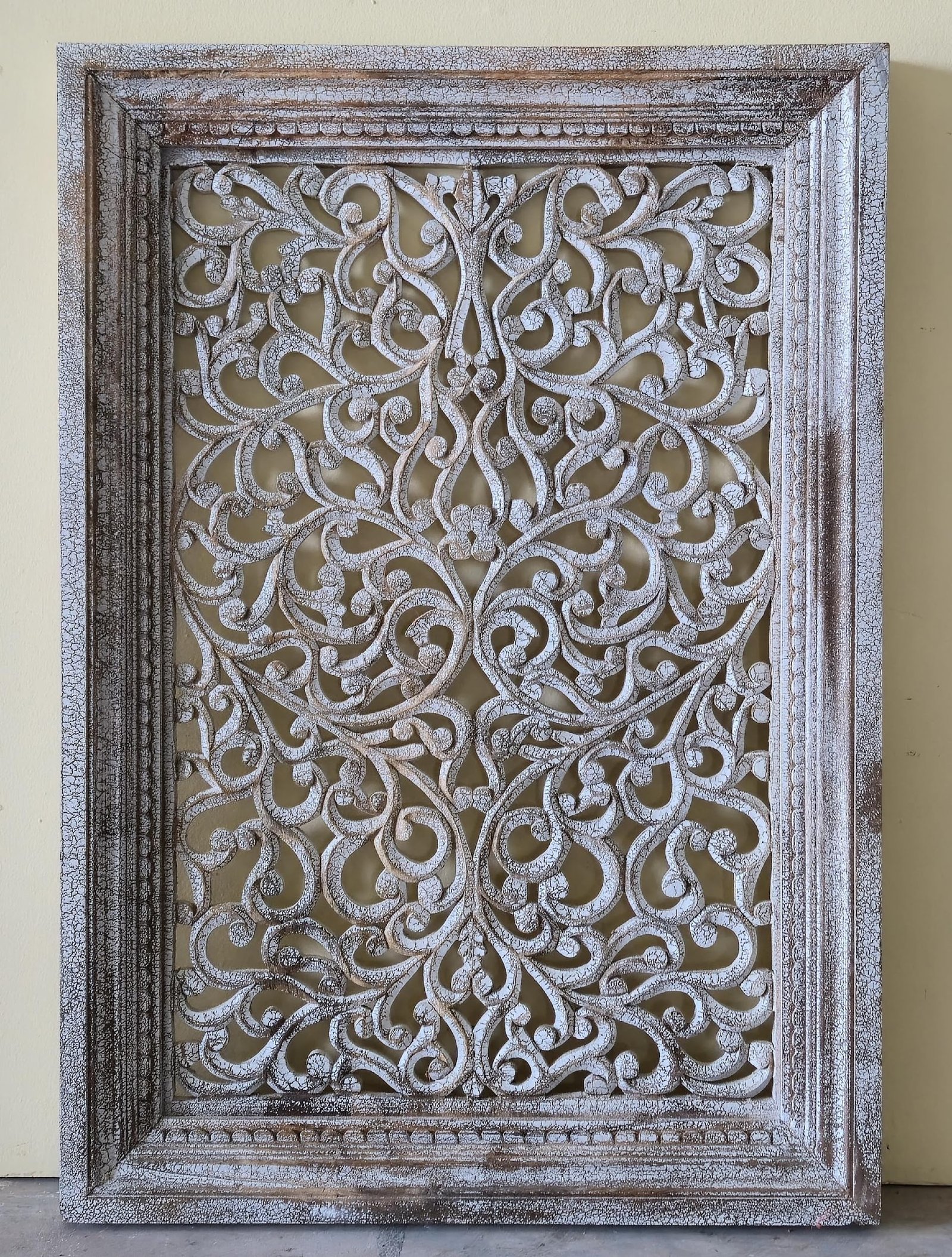 Bhitti Kala — Art of the Wall Panel (Antique ivory with relief carving) - Image 1