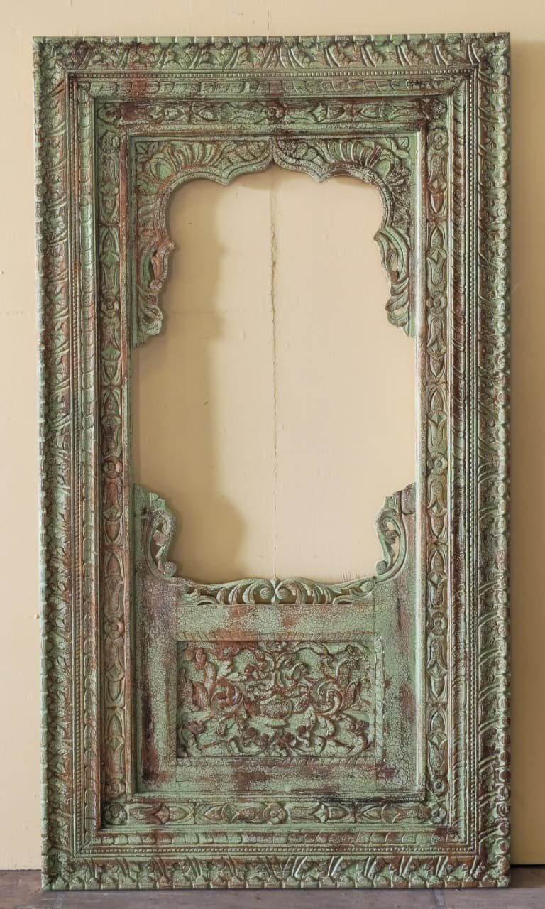 Shyam Pratibimb — The Dark Reflection Frame (Blue-grey with gold relief) - Image 1
