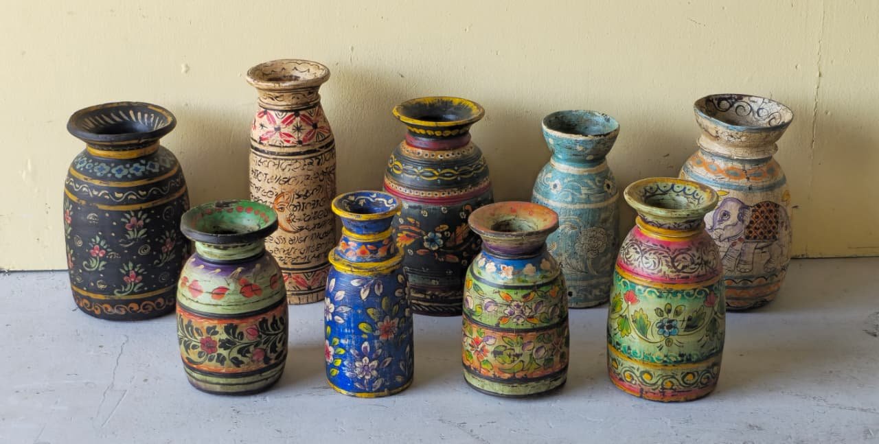 Kaashtha Ghata — The Wooden Vessel (Handcrafted finish as per tradition) - Image 1