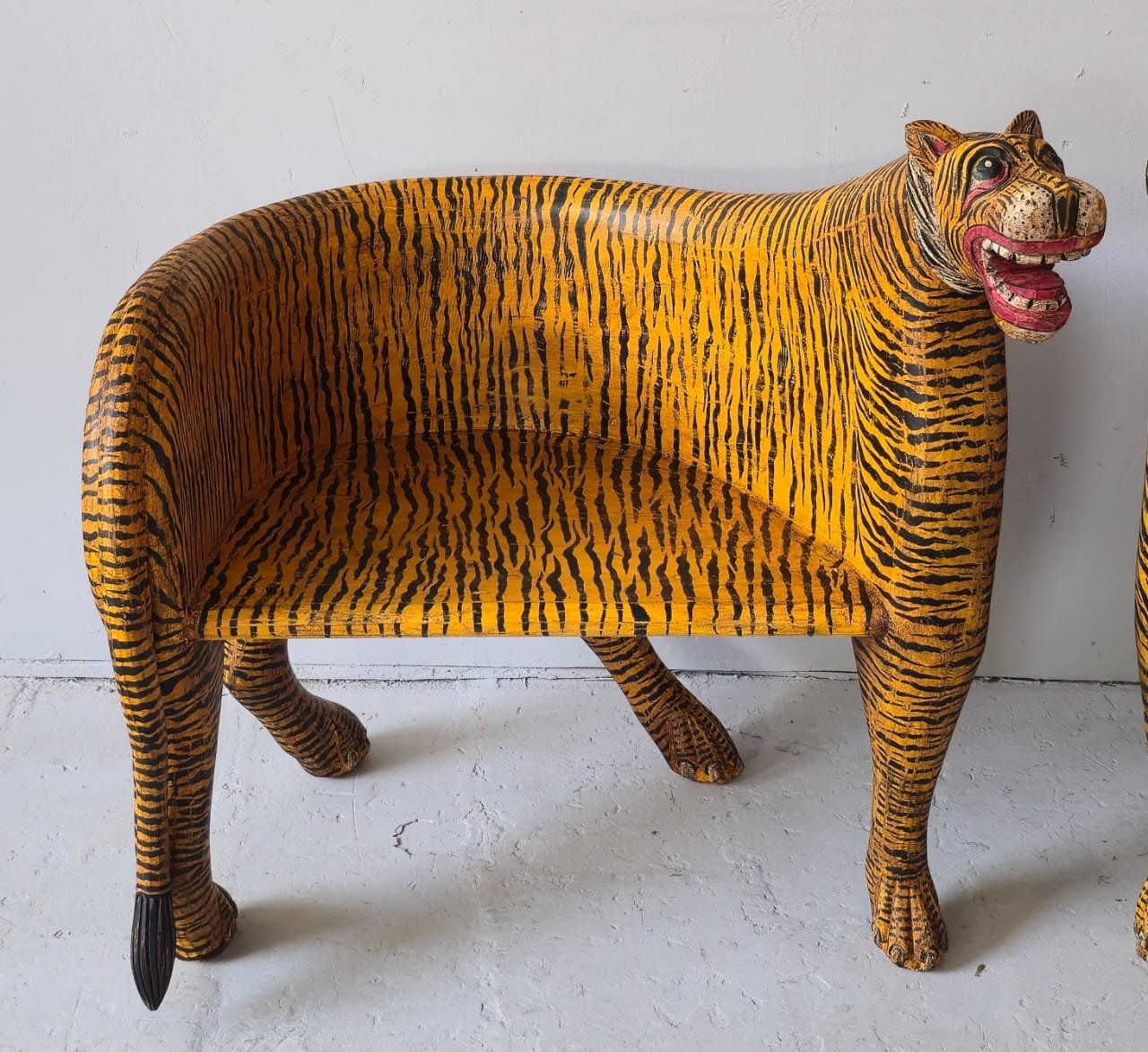 Simha Asana — The Lion Throne Chair (Handcrafted finish as per tradition) - Image 1