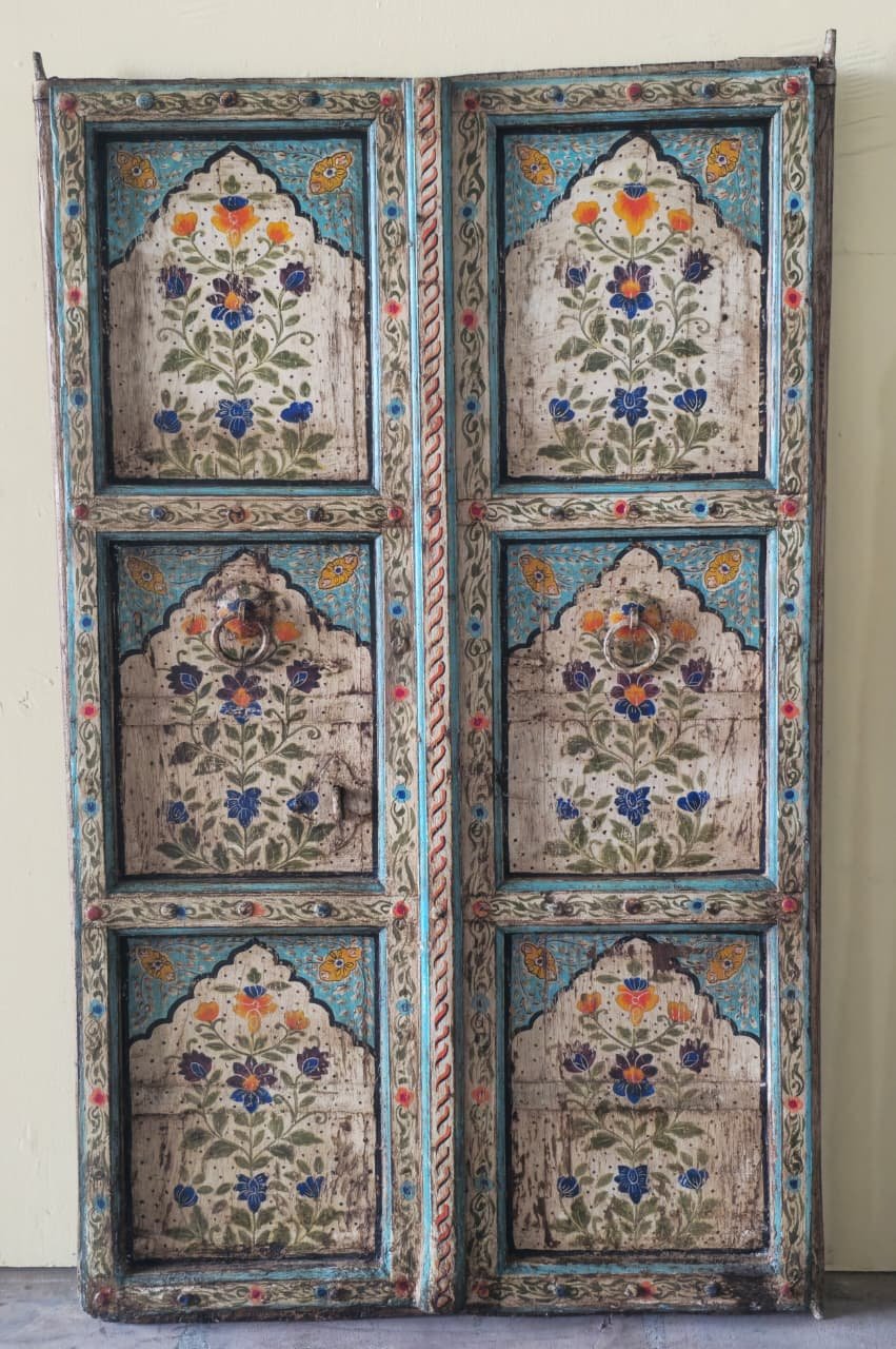Svagat Dwaar — The Welcome Threshold (Ochre-gold with deep indigo borders) - Image 1
