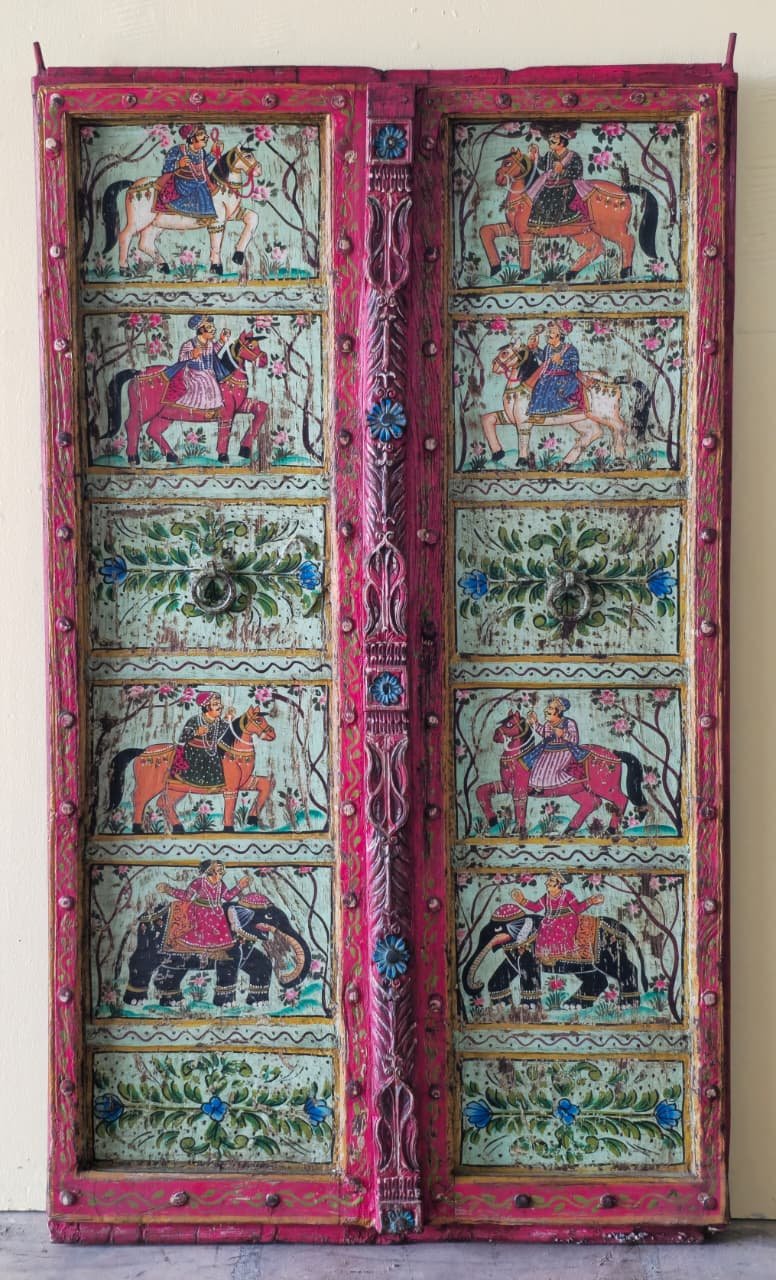 Svagat Dwaar — The Welcome Threshold (Ochre-gold with deep indigo borders) - Image 1